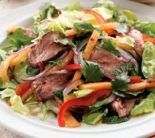 как приготовить салат из баранины с овощами