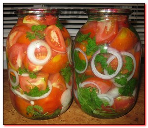 как приготовить маринованные помидоры дольками